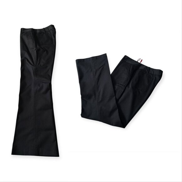 Prada Vintage Dark Blue Cotton Trousers Pants 2000s Era Size 46 IT Made in Italy - Picture 5 of 15